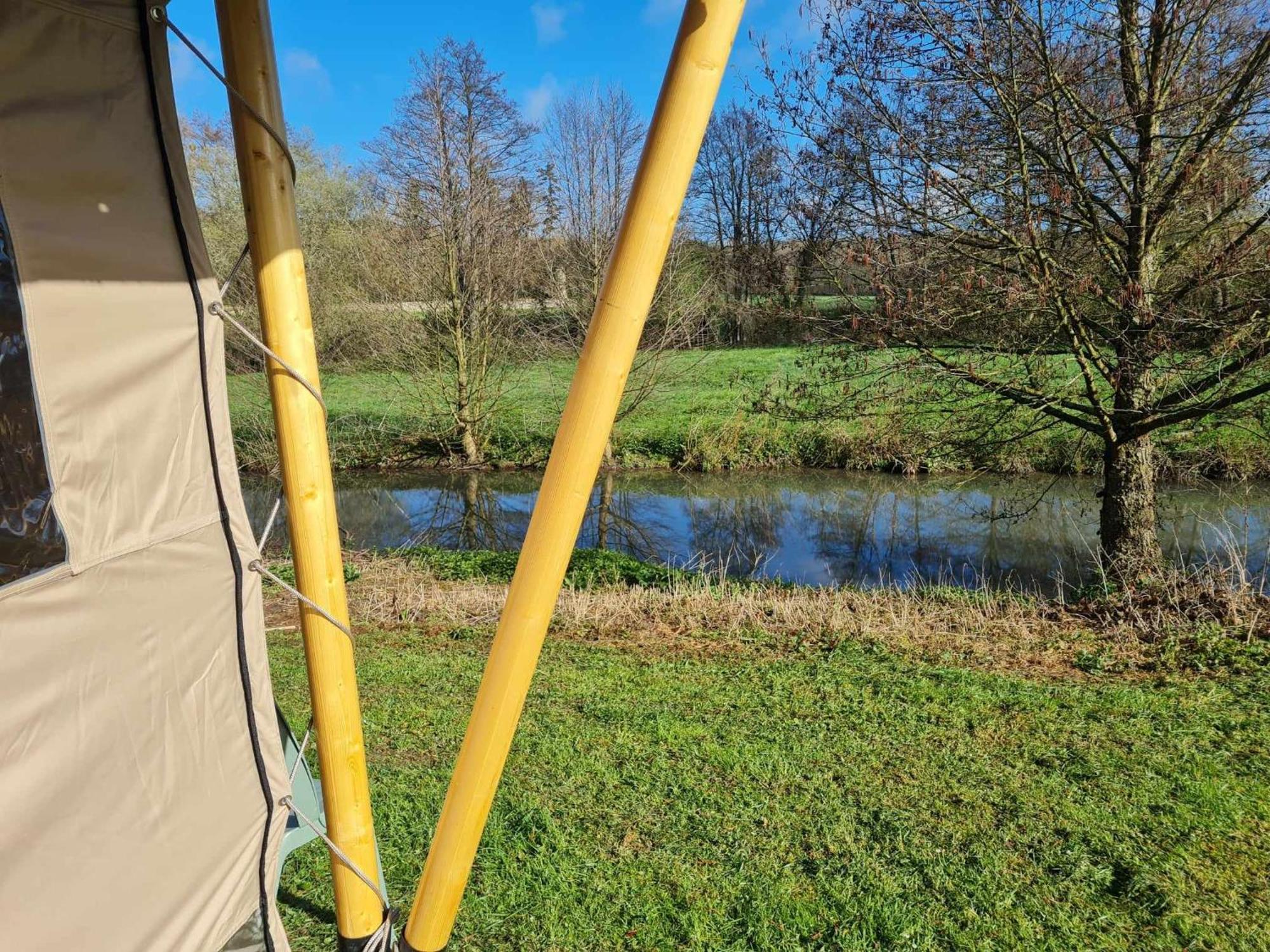 Camping De La Touche Ligueil Bagian luar foto